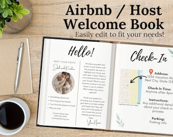 Airbnb / VRBO / Host Welcome Book template download