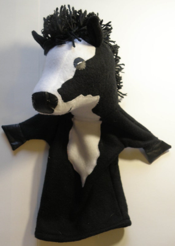 horse hand puppet