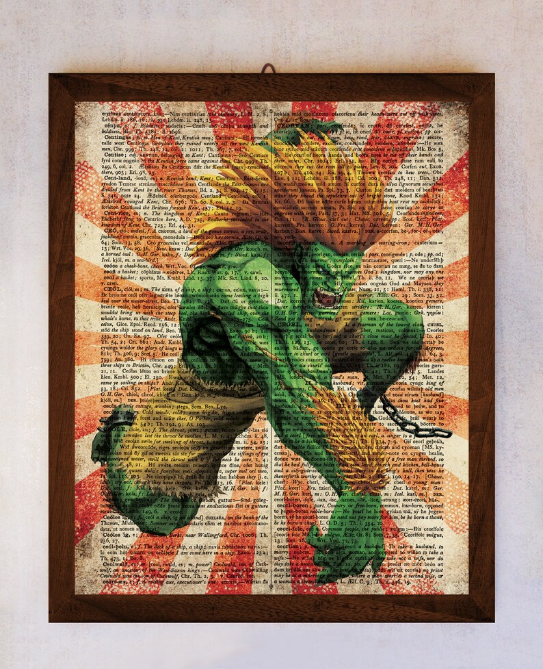 Street Fighter Poster Blanka Wall Art Blanka Book Page Etsy