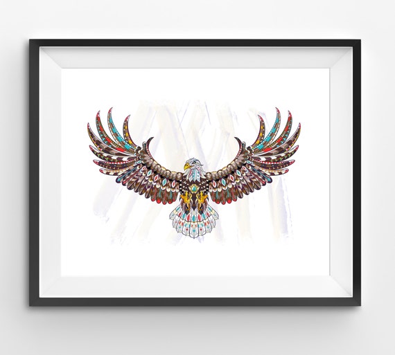 Colorful Eagle Art Wall Mosaic Print Animal - Eagle Wall Art Colorful Eagle Art Wall Mosaic Print Animal - Eagle Wall Art