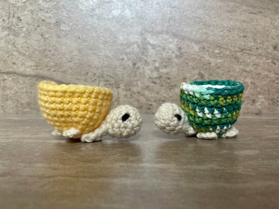 ELYSE Turtle Jewelry Holder Ring Holder Jewelry Dish Knit Crochet