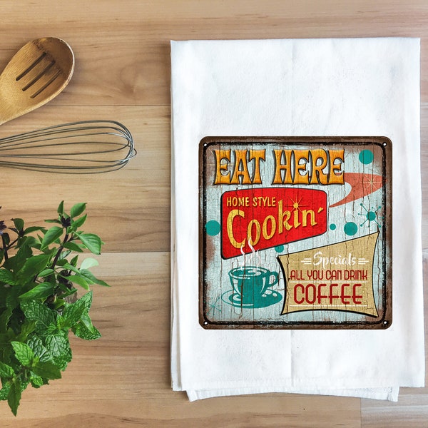 Serviette de cuisine country - Coffee & Homestyle Cooking