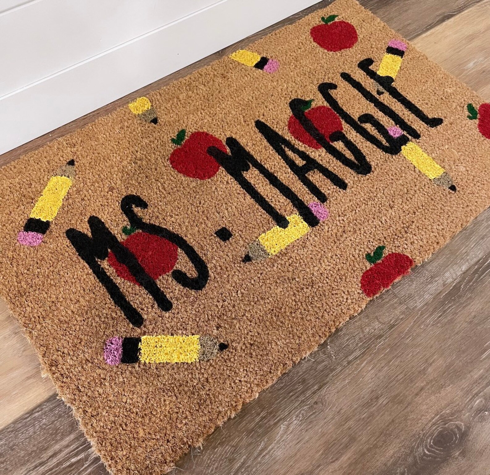Teacher Doormat Back To School Doormat Teacher Gift Etsy