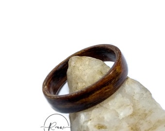 Bocote bent wood ring