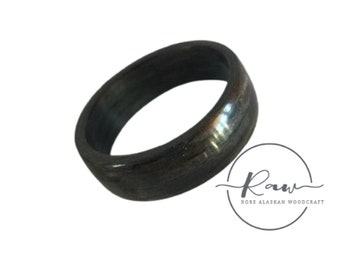 Gray Oak Bent Wood Ring