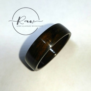 Ziricote Bentwood Ring