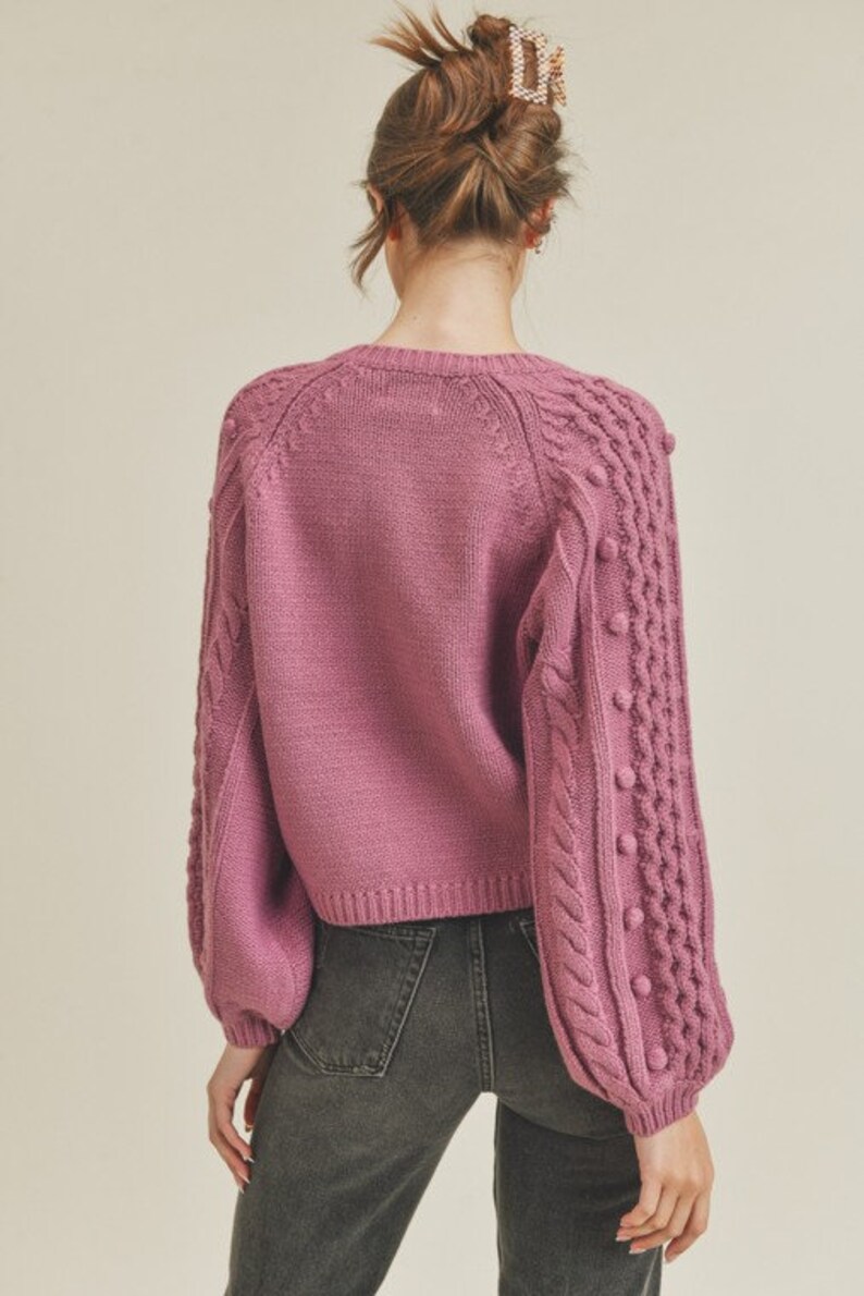 Chunky Cable Knit Cardigan Button Down Sweater Cardigan for - Etsy