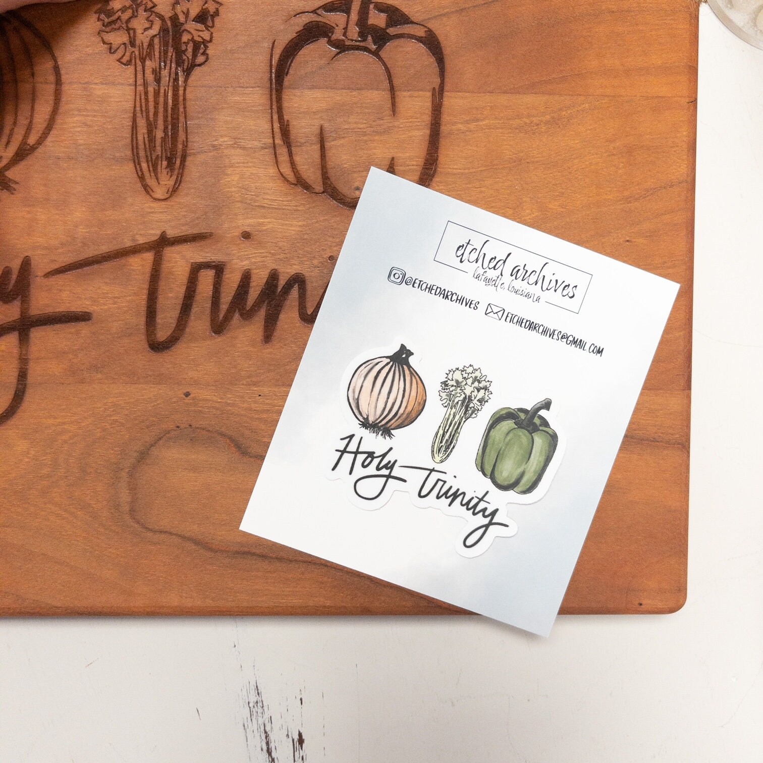 The Holy Trinity of Cajun Food Sticker Etsy