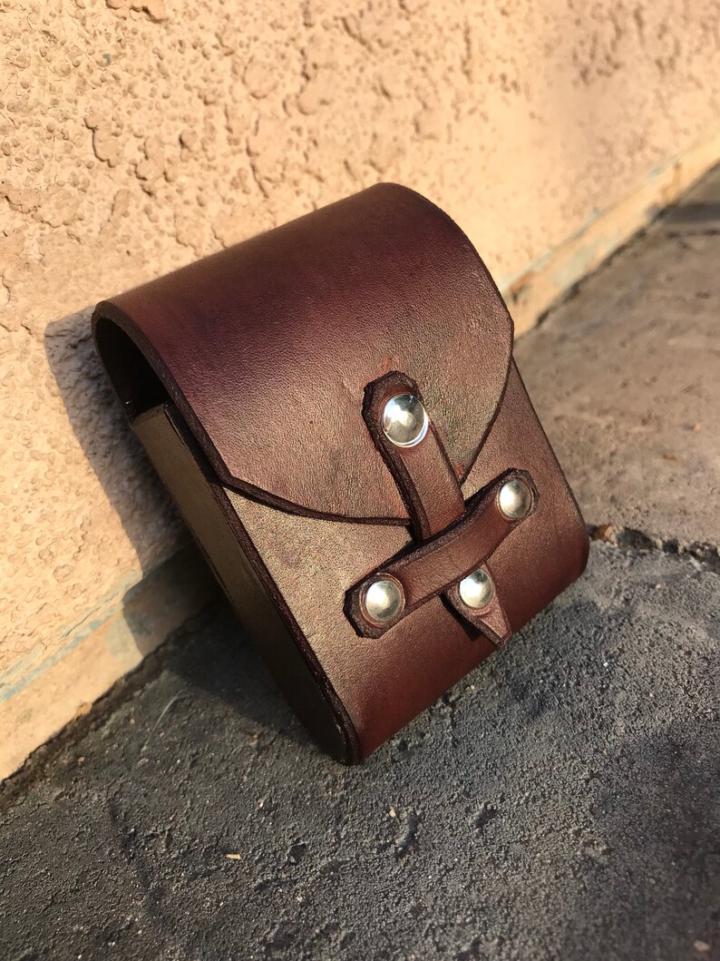 leather mini pouch