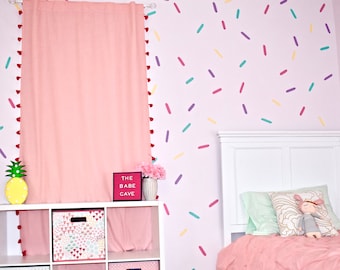 Sprinkles Wall Decal Vinyl Stickers Custom Baby Girl Wall Cupcake Room