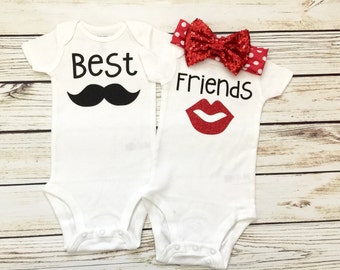 Twin Outfits Boy Girl Etsy