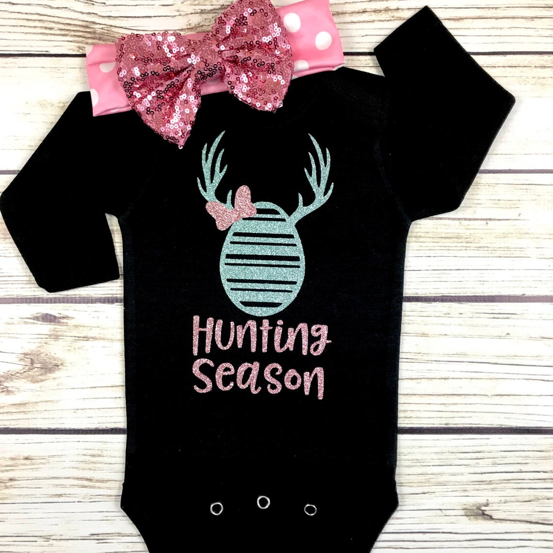 Hunting Season Baby Girl First Easter Outfit Egg Hunting Etsy