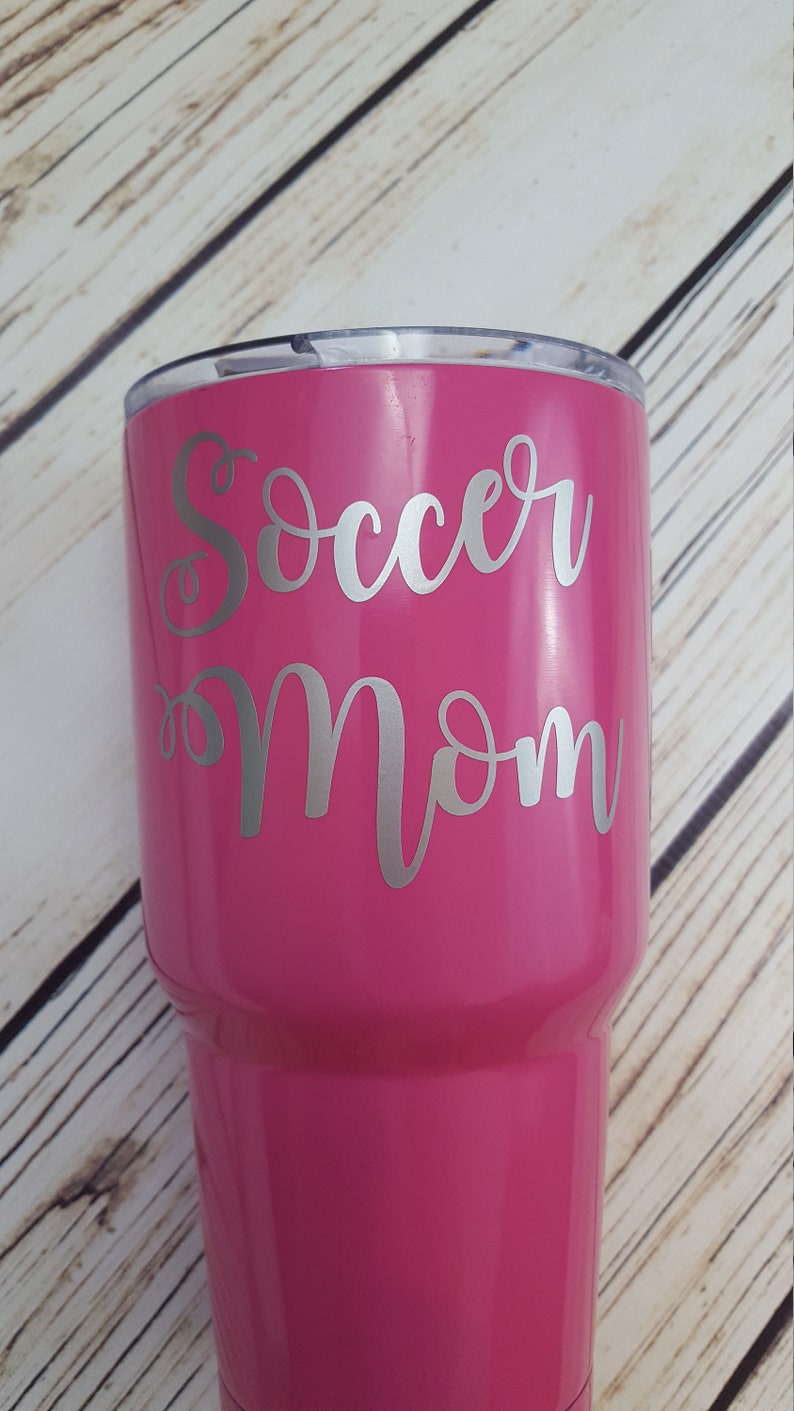 Soccer Mom Vinyl Decal for Flask Water Bottle Car Decal Lap | Etsy