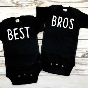 Best Bros Matching Bodysuits or Tees For Boy Twins or Boy Brothers Baby and Toddler
