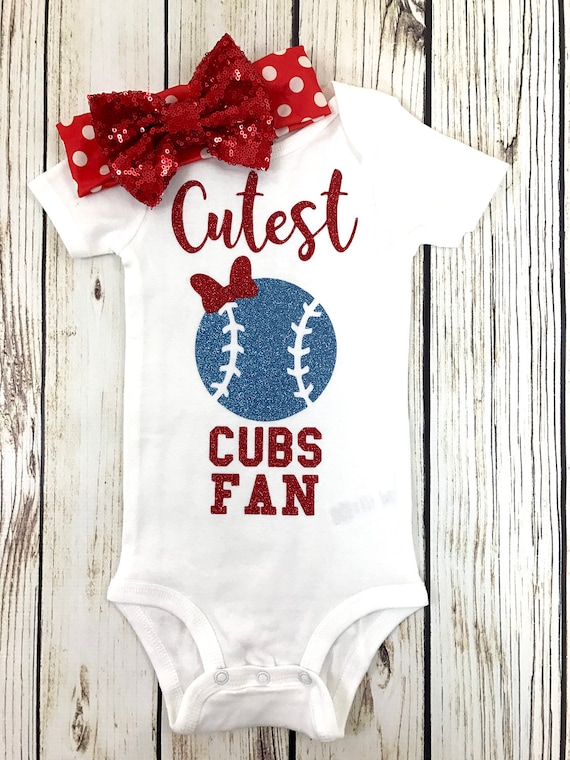 Cutest Cubs Fan Baseball Outfit for Baby Girl 
