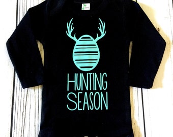 Hunting Season Baby Boy Easter Egg Hunt Bodysuit