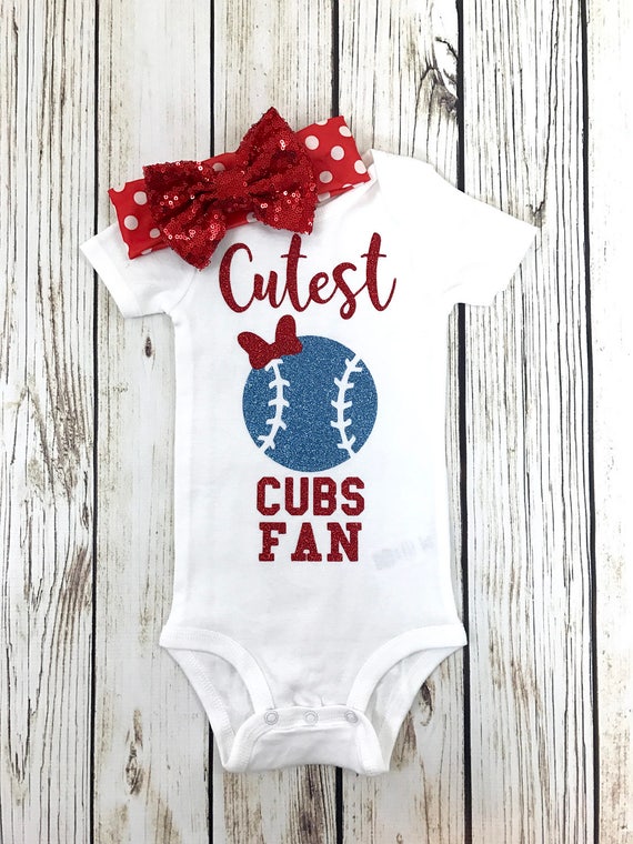 Cutest Cubs Fan Baseball Outfit for Baby Girl