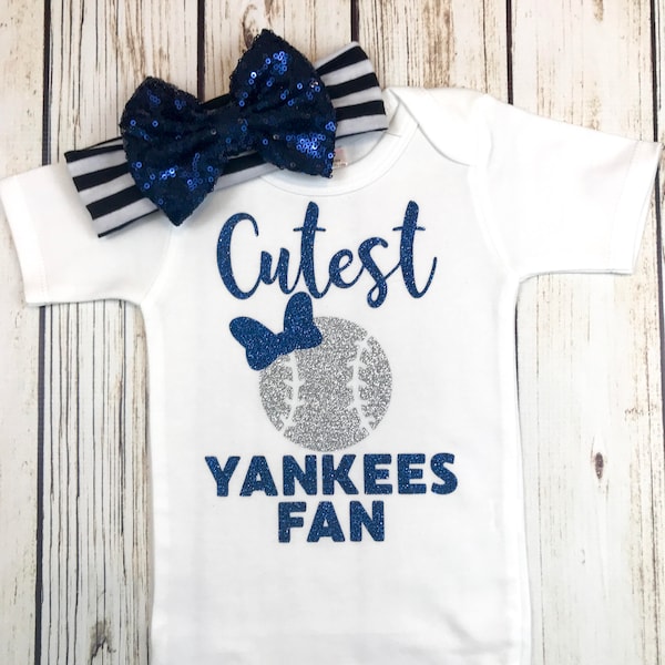 Yankees Baby Girl - Etsy