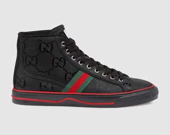 The Grid High Top Black GG - Basket, scarpe da ginnastica, scarpe, scarpe da ginnastica, fitness, scarpe da ginnastica da uomo, scarpe da ginnastica da donna