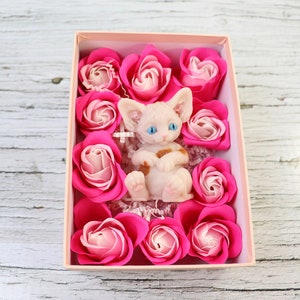 Handmade triple butter &quot;Sphynx/sphinx kitten&quot; gift set