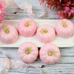 Pumpkin Soap Party Favors, Fall Wedding Favors, Baby Shower, Bridal favour , Gender Reveal, Half pumpkin