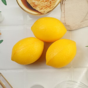 Handmade LEMON soap, guest soap, LEMONS