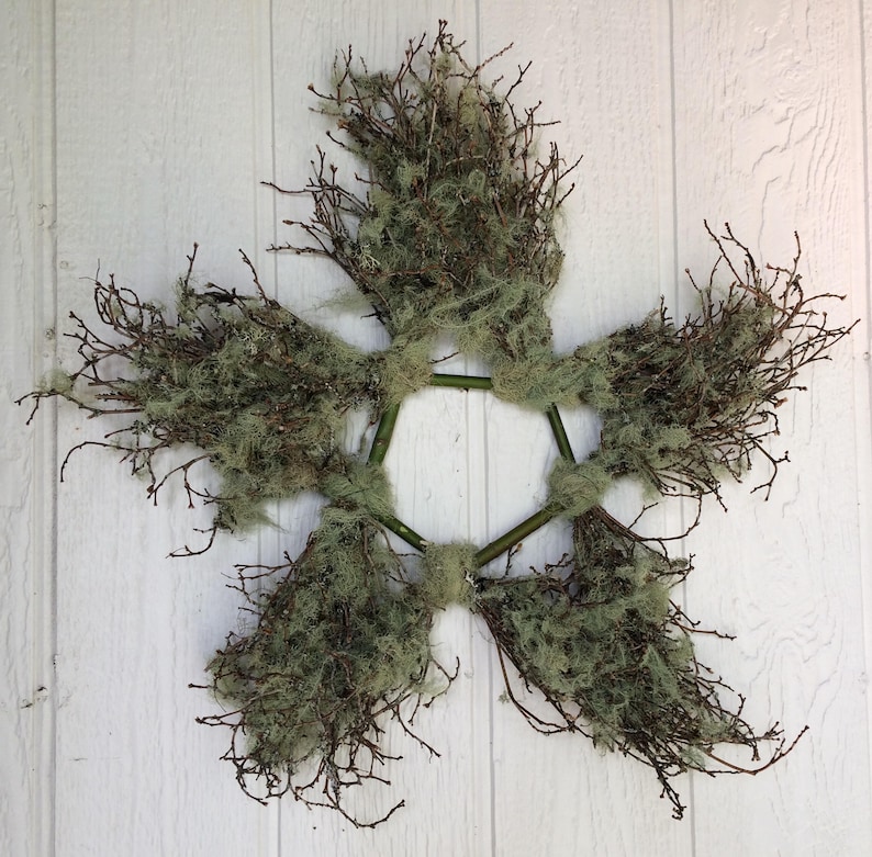 Star Lichen Branches Star Autumn Decoration Natural Star Free Shipping Star Country Home Decor