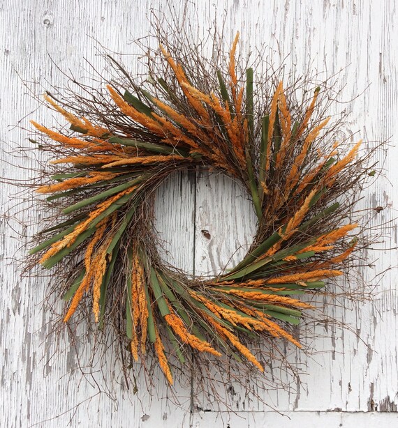 Wreath Door Size Wreath Natural Decor Front Door Wreath Etsy