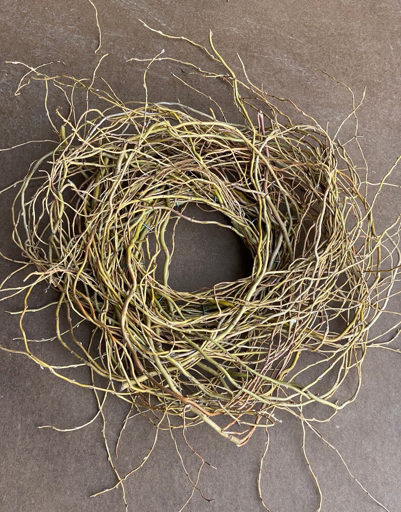 Wreath Wispy Wreath Natural Wreath Fresh Wreath Willow Etsy