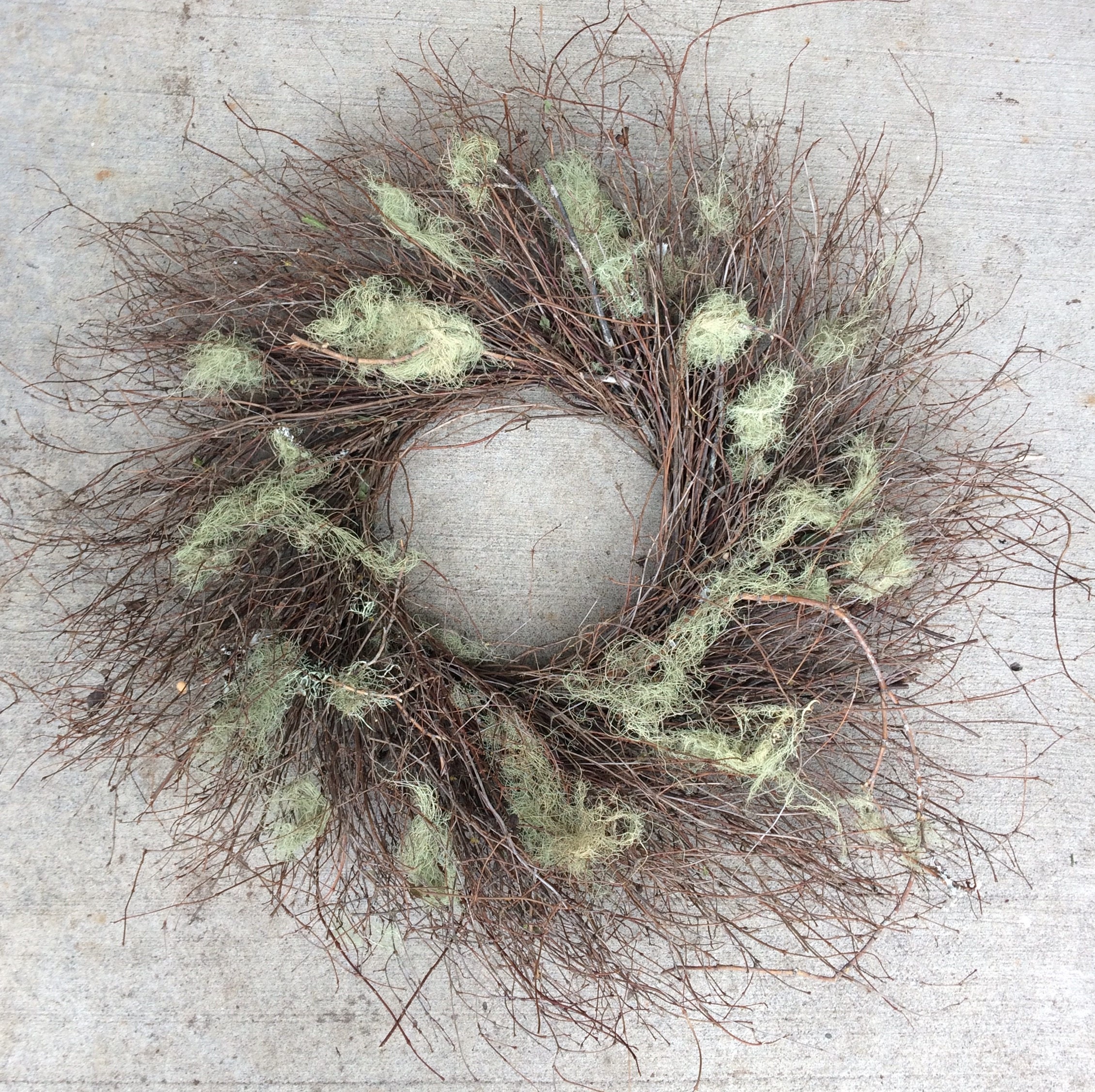 Wreath Door Size Wreath Farm House Wreath Snowberry Wreath Etsy