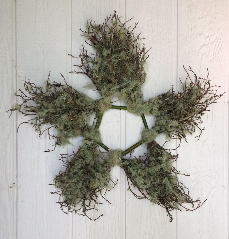 Star Lichen Branches Star Autumn Decoration Natural Star Free Shipping Star Country Home Decor