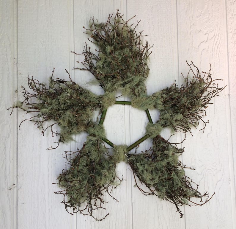 Star Lichen Branches Star Autumn Decoration Natural Star Free Shipping Star Country Home Decor