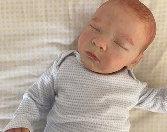 Realborn Joseph dipinto a mano autentico Reborn Doll- 18", capelli dipinti, certificato di autenticità, apertura completa della scatola