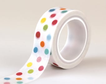 Rainbow Spotty Washi Tape