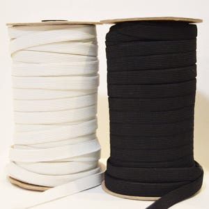 Black 1/2&quot; Wide Elastic