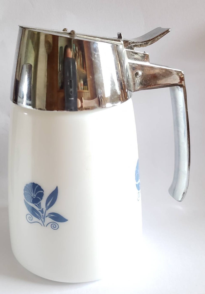 Corning ware cream and sugar dispensers//santa Barbara blue Etsy