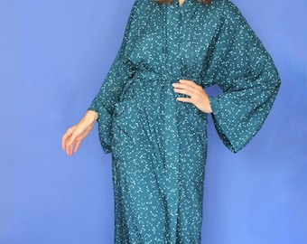 Robe, Pretty Housecoat, Custom Lengths in Constellation Sky