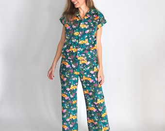 Pajama Gift Set Short Sleeve Top and Pants