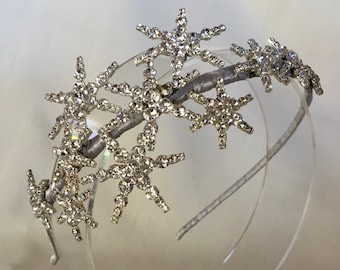 Astrid, Crystal Star Headband, Star Tiara, Wedding Headband, Bridal Headpiece