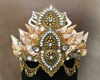 Golden Rani Shell Crown