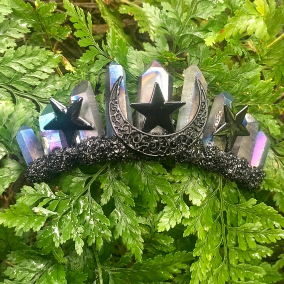 Dark Moonshadow, Quartz Crystal Tiara, Crystal Point  display picture 3