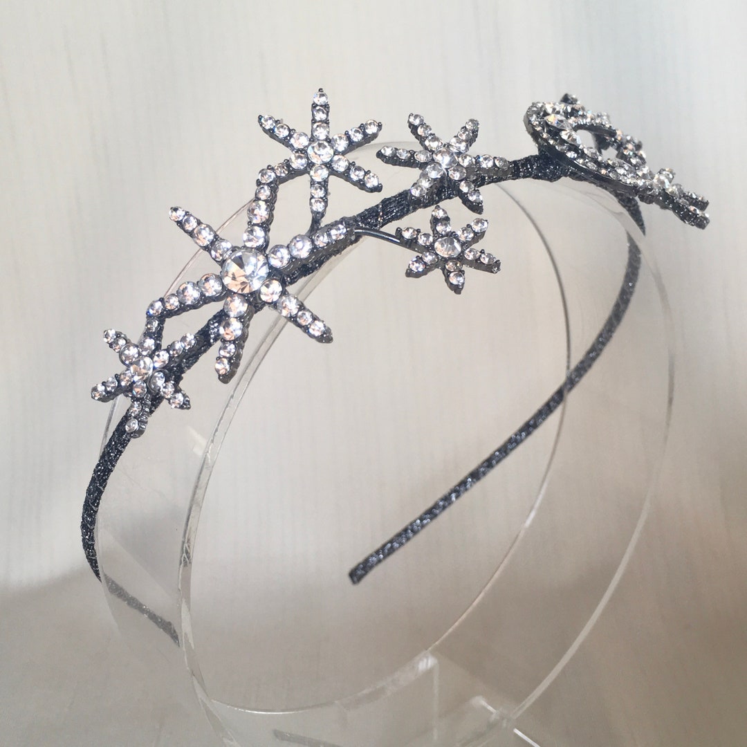 Moonbeam, Crystal Star Headband, Star Tiara, Wedding Headband, Bridal