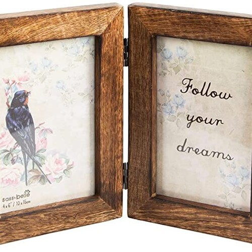 Wood Photo Frame Dark Wood Photo Frame 6x4/15x10cm Photo Etsy UK