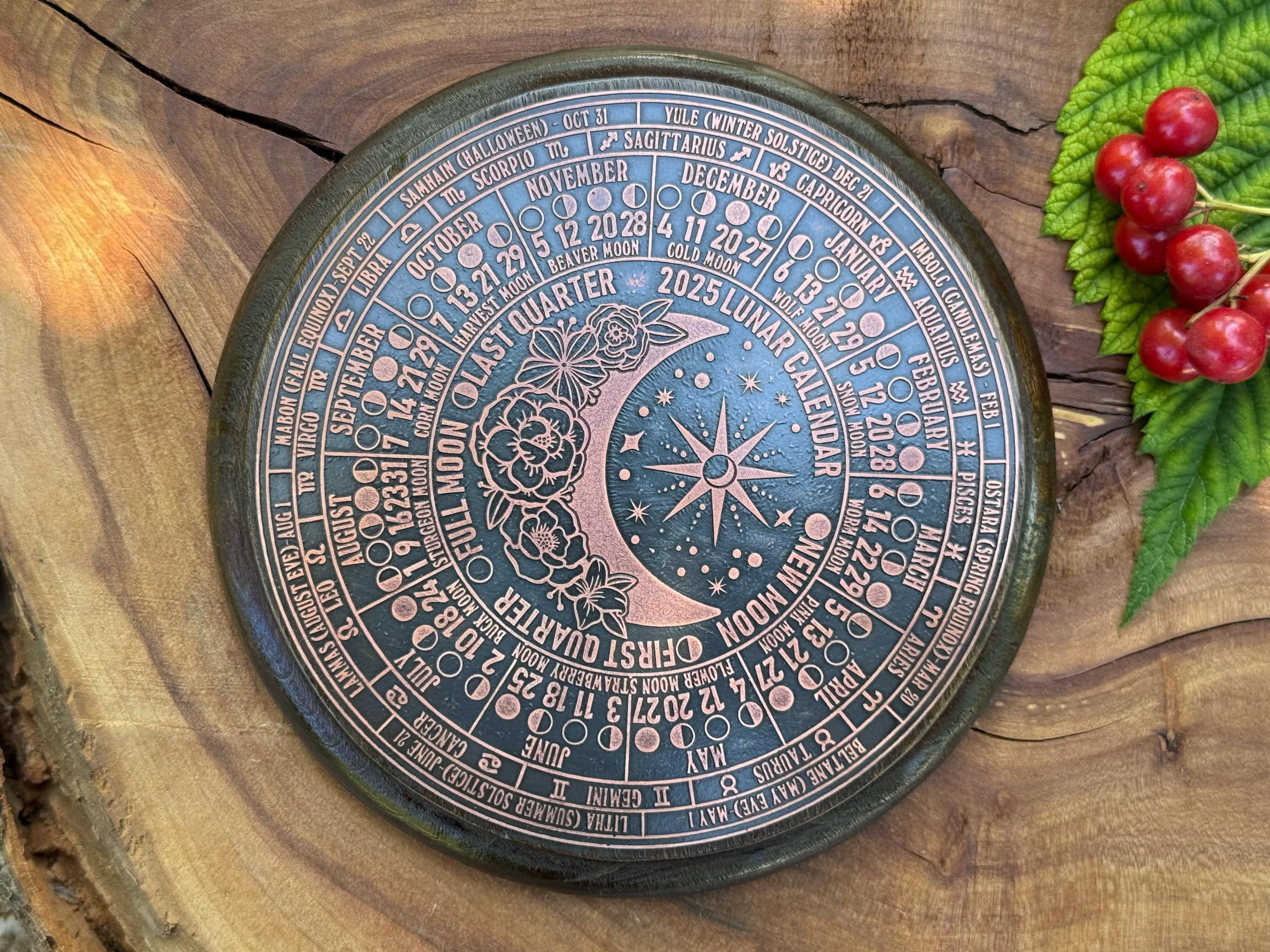 Pagan Wicca Wheel of the Year, Moon Calendar 2026, Lunar Calendar 2026 ...