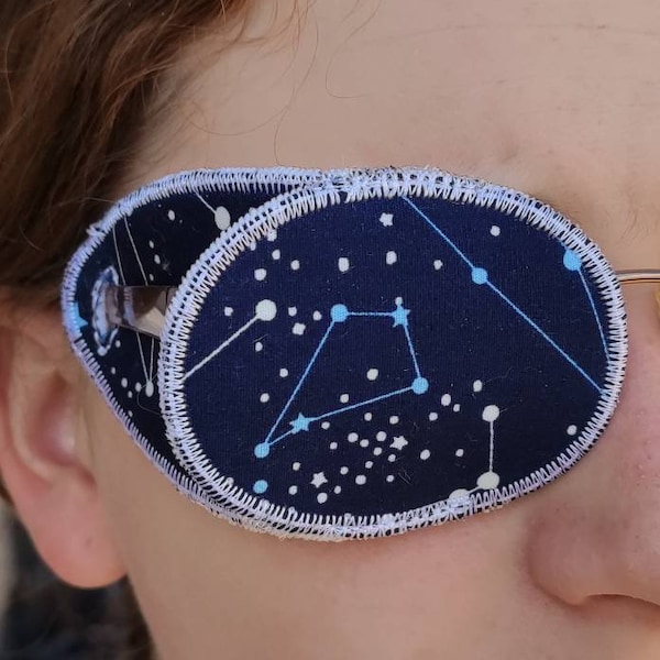Eye patch for adult, kids,  lazy eye, amblyopia, occlusion therapy treatment, eye patch for under glasses, constellation