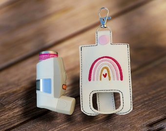 Inhaler holder for kids and adults, inhaler cover for running, copd, rainbow, proAir Ventolin Albuterol Becotide