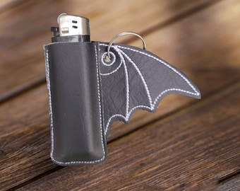 Bat wing lighter holder, lighter case, gothic holder