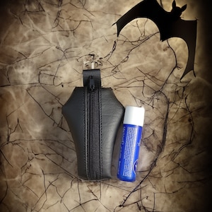 Porta lápiz labial de ataúd, billetera gótica, accesorios góticos para el auto, porta bálsamo labial, monedero gótico, llavero de ataúd, estuche para lápiz labial de Halloween