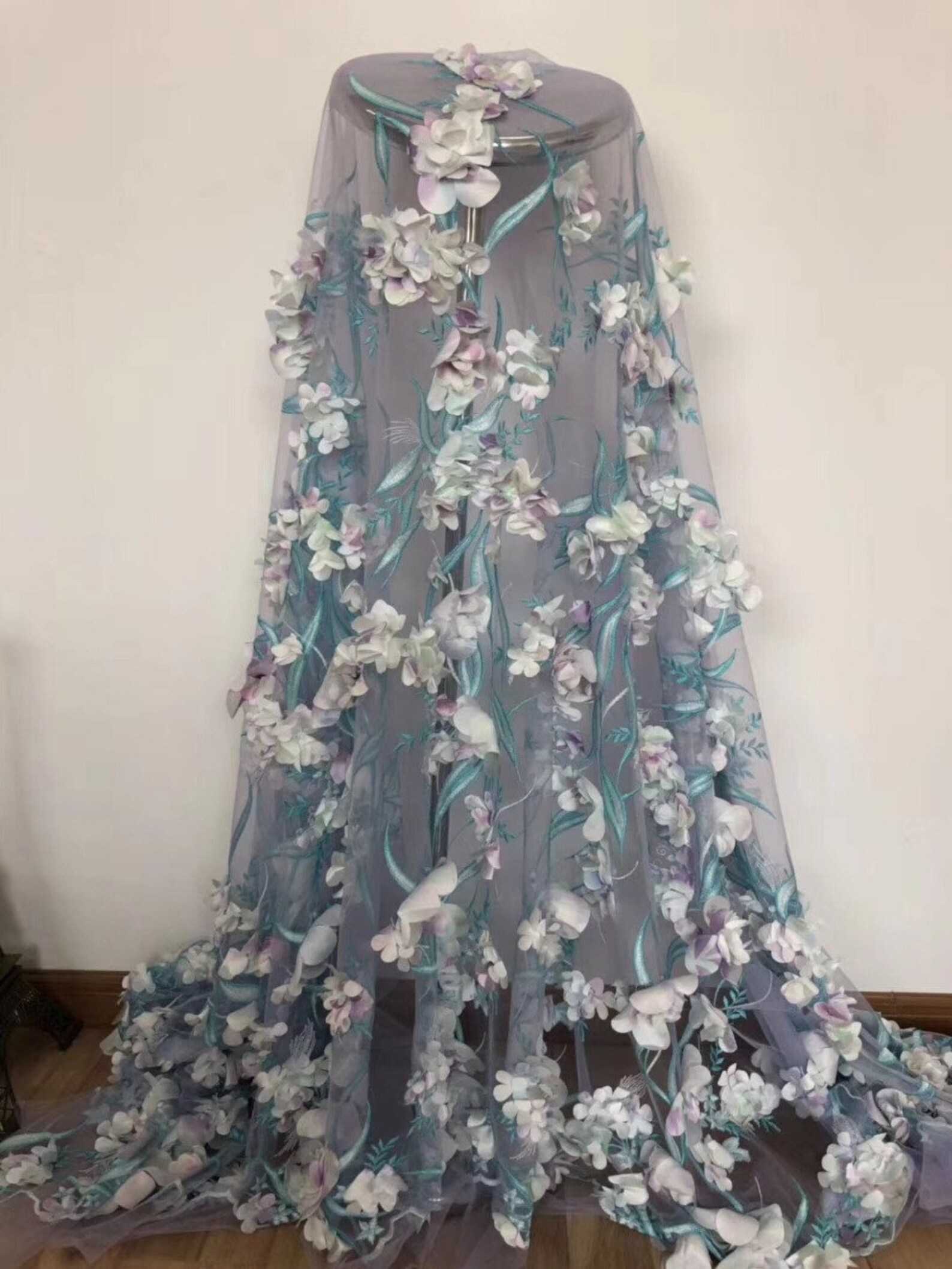 Fairytale Couture Dress Romantic Wedding Fairy Gown 3d Floral - Etsy