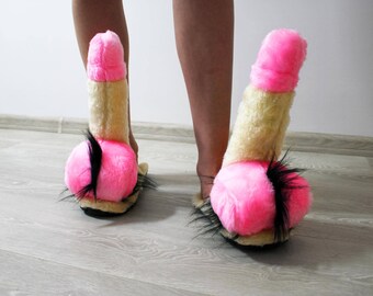 Penis Women's Slippers men's Slippers home shoes Christmas gift Slippers funny Slippers Gift for mom sister wife girlfriend socks sexy sex